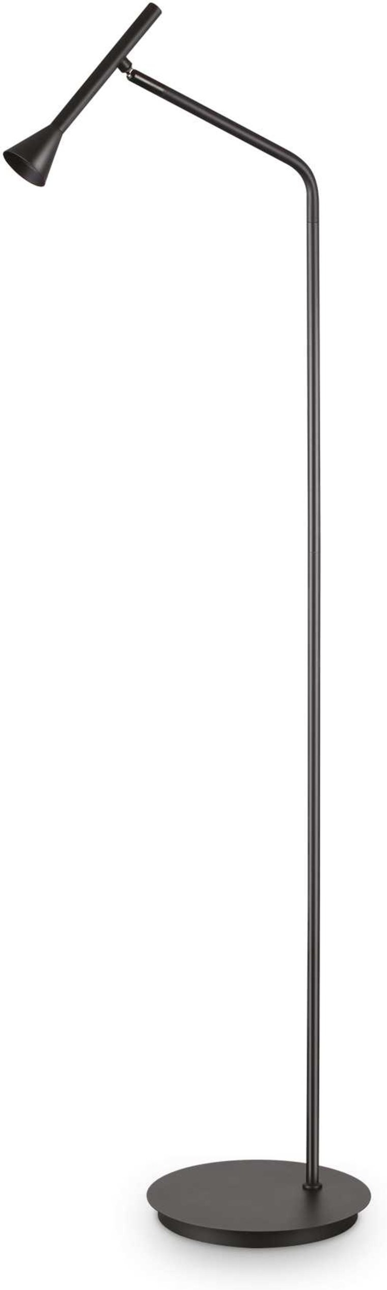 Gulvlampe Ideal Lux Diesis Led 7w Justerbar Diffuser Sort Metal ø28ã 151 Cm 660 Lm