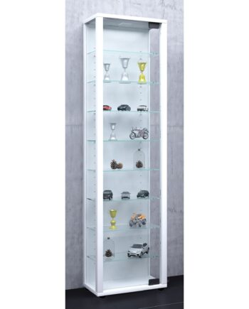 Gulvstående Vitrineskab  113   33   18 Cm  Hvid