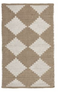 Gulvtæppe House Doctor Dry 60x90 Cm Natur Jute Og Bomuld Med Frynser
