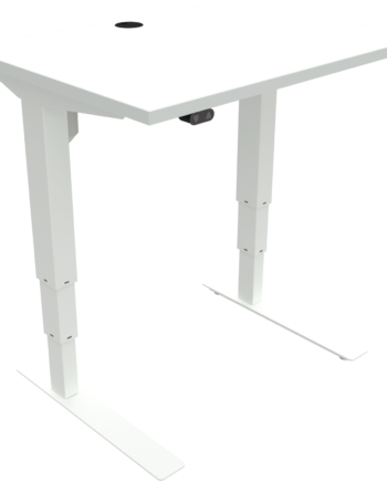 Hæve- Sænkebord Zennord Versastand Firkantet 80ã 60 Cm Mfc Hvid