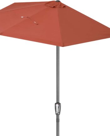 Halv Parasol Terracotta       Uv Beskyttelse 50