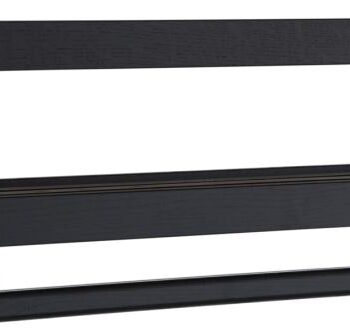Hattehylde Knagerække Oscarssons Möbel Nadja   Sortbejdset Egetræ 100x29 Cm