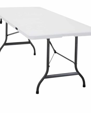 Havebord Foldbart Hvid   220x70x72 Cm
