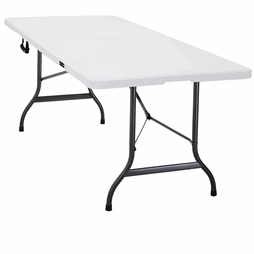 Havebord Foldbart Hvid   220x70x72 Cm