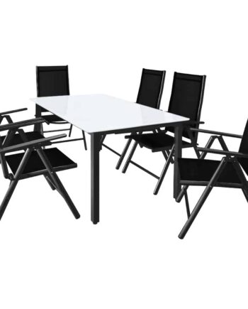 Havemøbelsæt  Alu  150x90cm Bord  Antracit