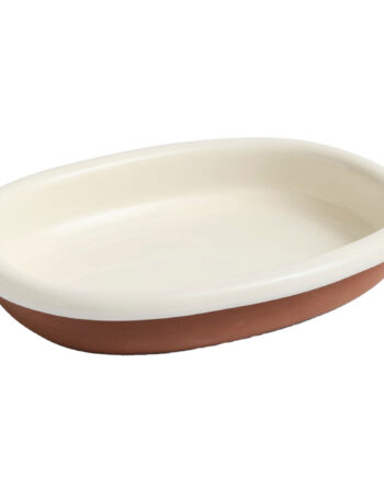 Hay Barro Oval Tallerken Large  Benhvid