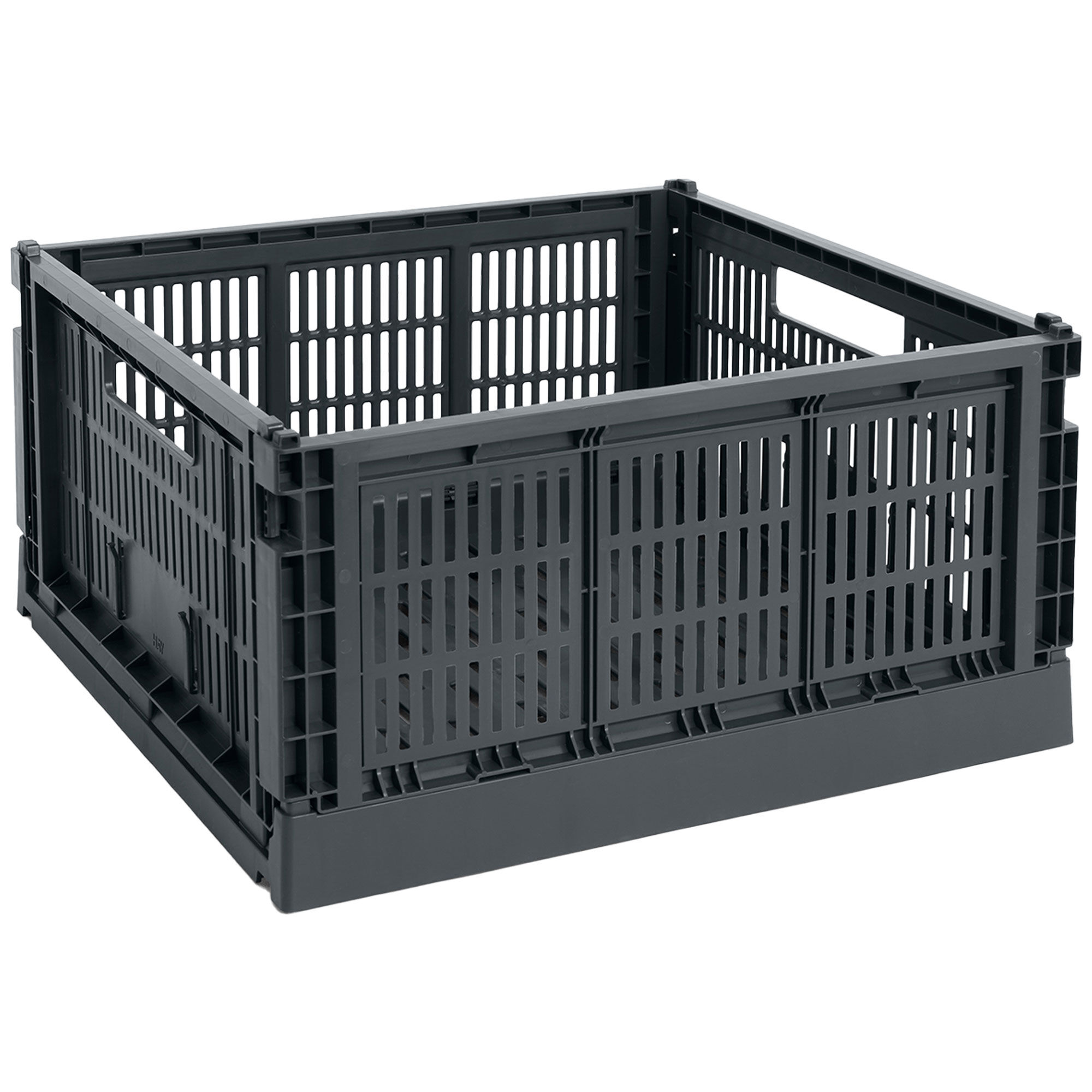 Hay Colour Crate Large Square Opbevaringskasse  Charcoal