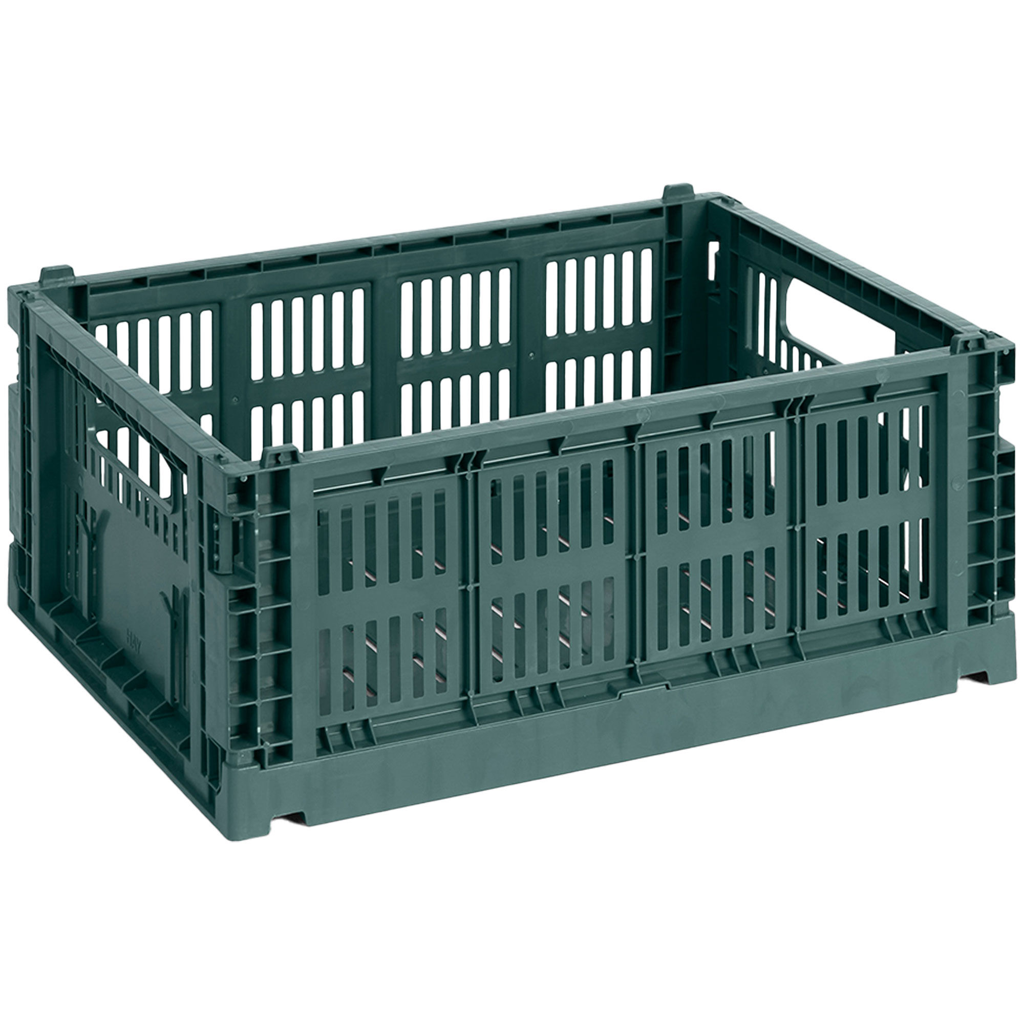 Hay Colour Crate Medium Opbevaringskasse  Mørkegrøn