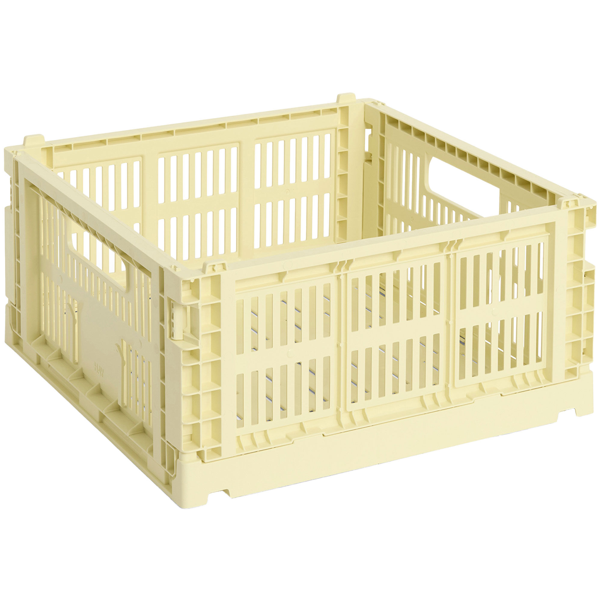 Hay Colour Crate Medium Square Opbevaringskasse  Lysegul