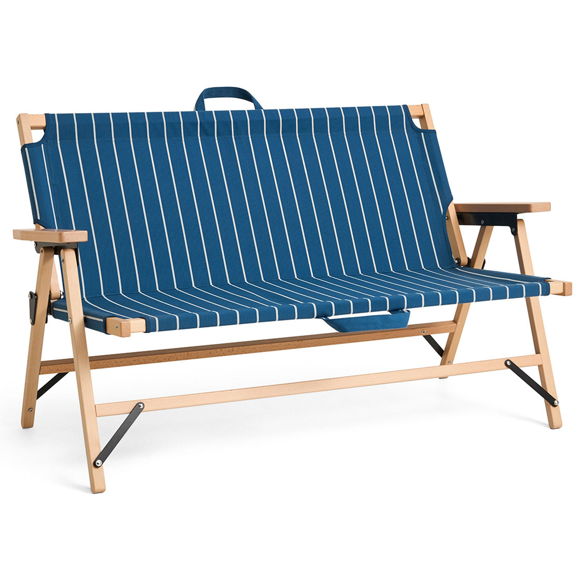 Hay Outdoor Market Sammenklappelig Sofa  Blå Og Beige