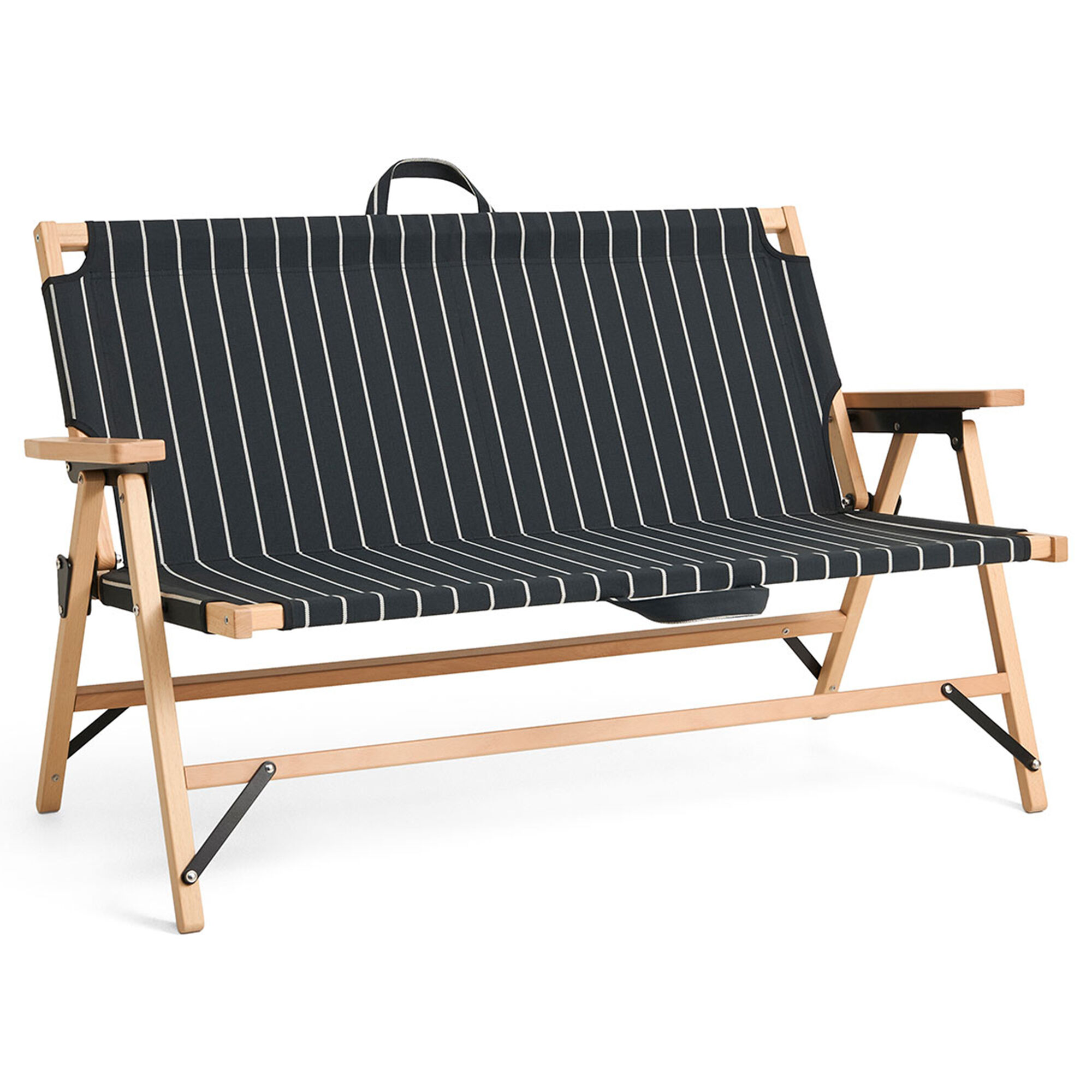 Hay Outdoor Market Sammenklappelig Sofa  Sort Beige
