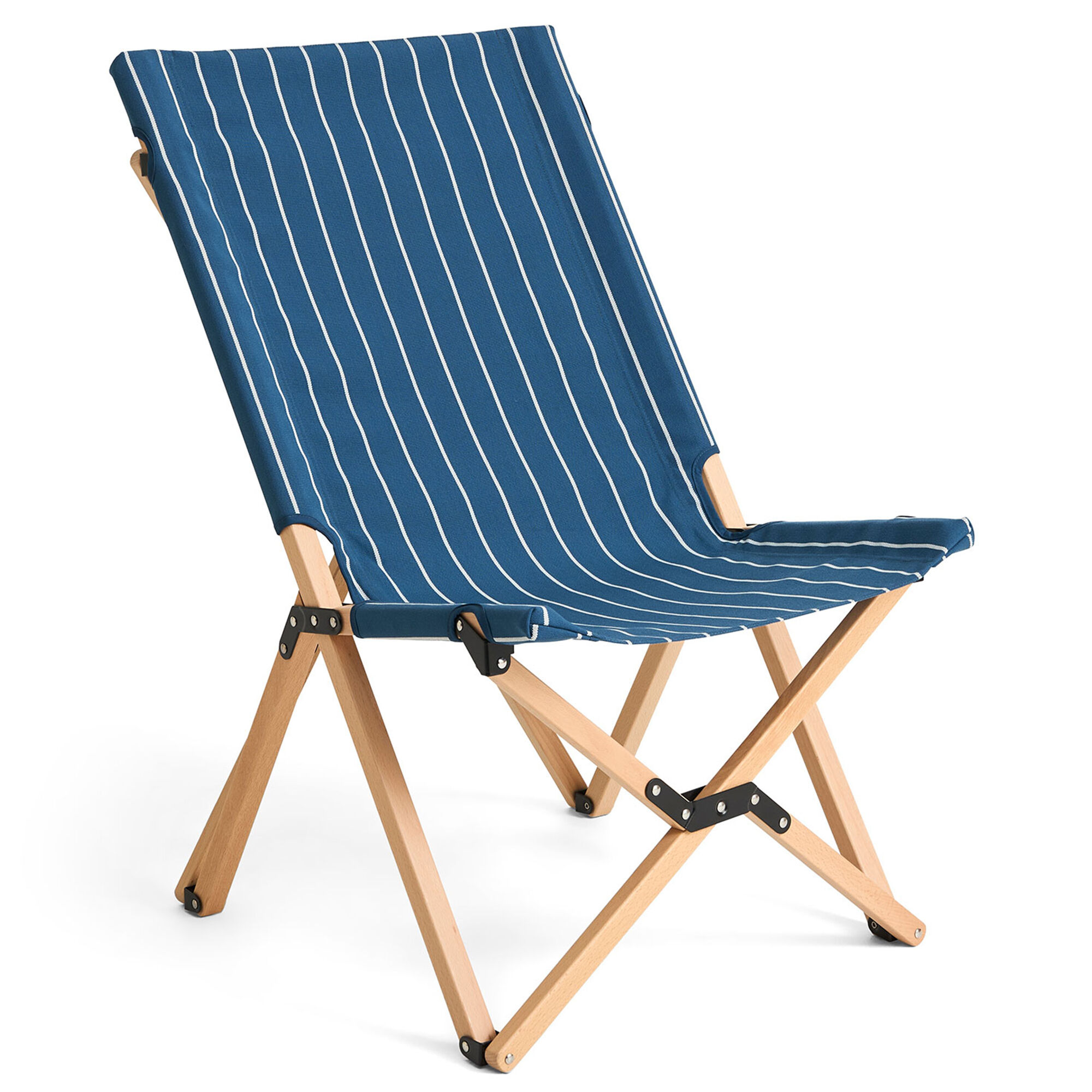 Hay Outdoor Market Sammenklappelig Stol  Blå Beige