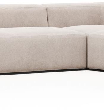 Hjørnesofa Kave Home Blok  -formet Stof Beige 320x230 Cm