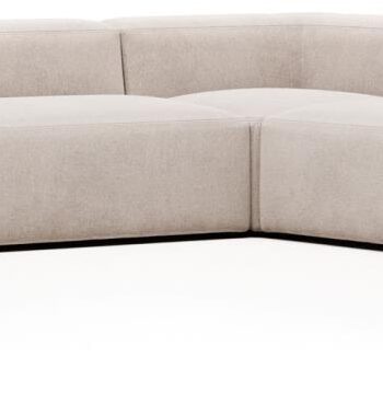 Hjørnesofa Kave Home Blok Modulsofa   Beige Stof   Moderne Nordisk Design
