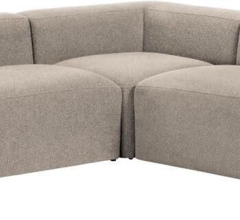 Hjørnesofa Kave Home Blok-serien    -formet Sofa Pletafvisende Stof Beige 320x320 Cm  Moderne Nordisk Design Til   Personer