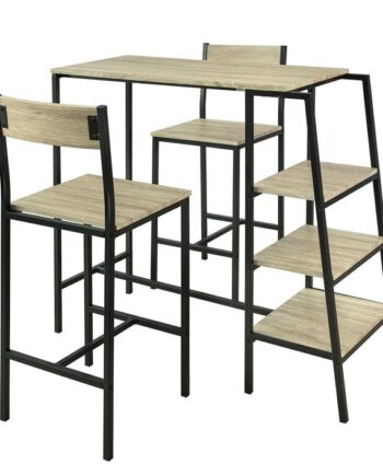 Højt Bord   Stole  Mdf  Naturfarvet