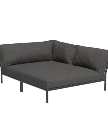 Houe Level   Cozy Corner Højrevendt Dark Grey Basic  : Erling Christensen Møbler