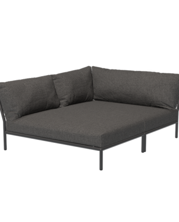 Houe Level   Cozy Corner Venstrevendt Dark Grey Basic  : Erling Christensen Møbler