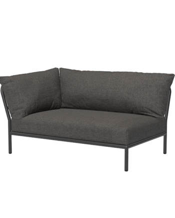 Houe Level   Hjørnemodul Venstrevendt Dark Grey Basic  : Erling Christensen Møbler