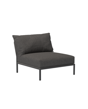 Houe Level   Loungestol Dark Grey Basic  : Erling Christensen Møbler