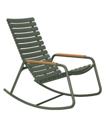 Houe Reclips Gyngestol    Bambus Olive Green  : Erling Christensen Møbler
