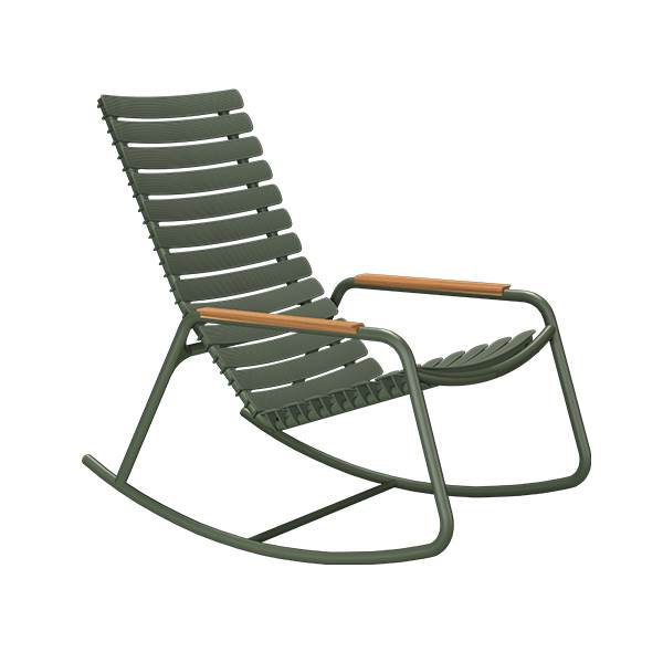 Houe Reclips Gyngestol Bambus Olive Green : Erling Christensen Møbler