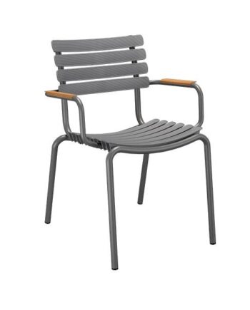 Houe Reclips Havestol    Bambus Dark Grey  : Erling Christensen Møbler