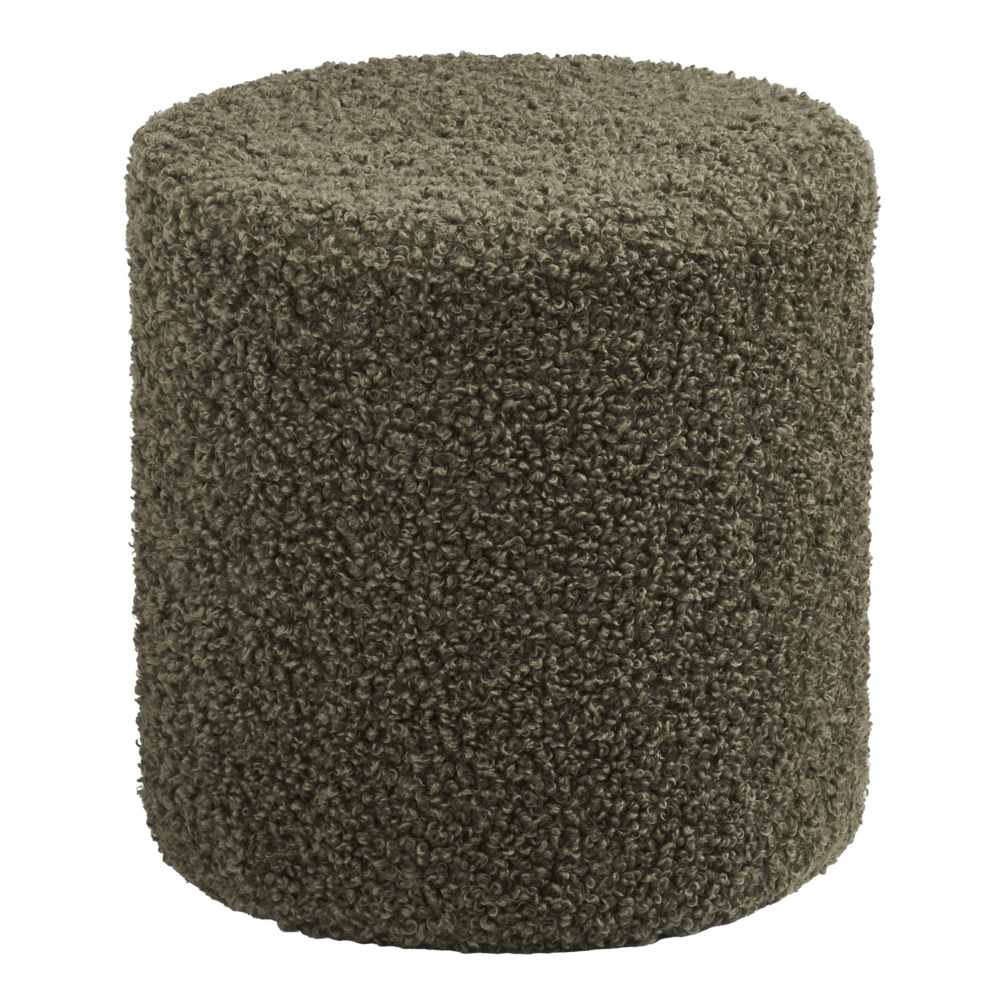 House Nordic Ejby Puf Rund Grøn Bamse Polyester Stof ø34