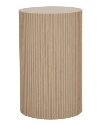 House Nordic Farense Hjørnebord  Rund Beige Grå Mdf  ø30