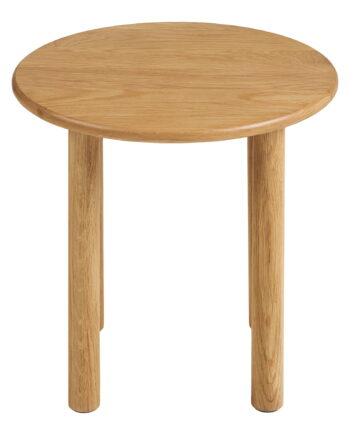 House Nordicâ Jena Sidebord  Rund Natur Egetræ  ø40