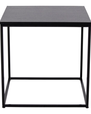 House Nordic Kvadratisk Vita Hjørnebord Sort Melamin Og Stål  45x45