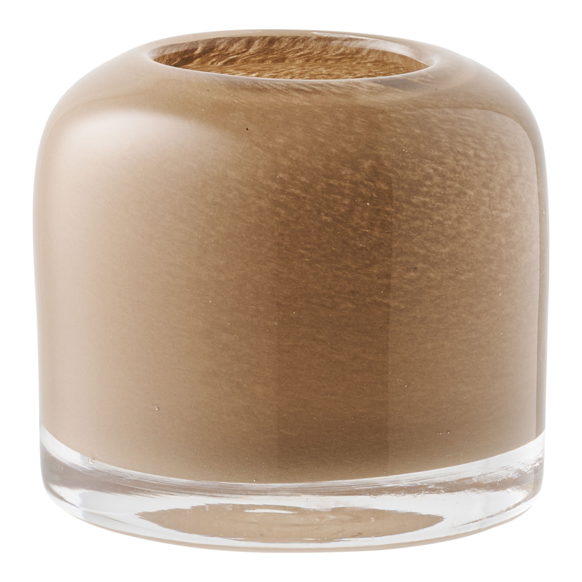 House Nordic Lysestage Brun Mundblæst Glas :