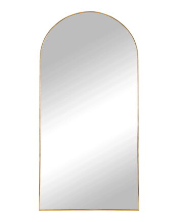 House Nordic Madrid Gulvspejl Spejlglas Og Messing Look Aluminium  90x180