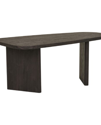 House Nordic Melo  Sofabord  Trekantet Mørkebrun Decorpapir Og Mdf  50x100