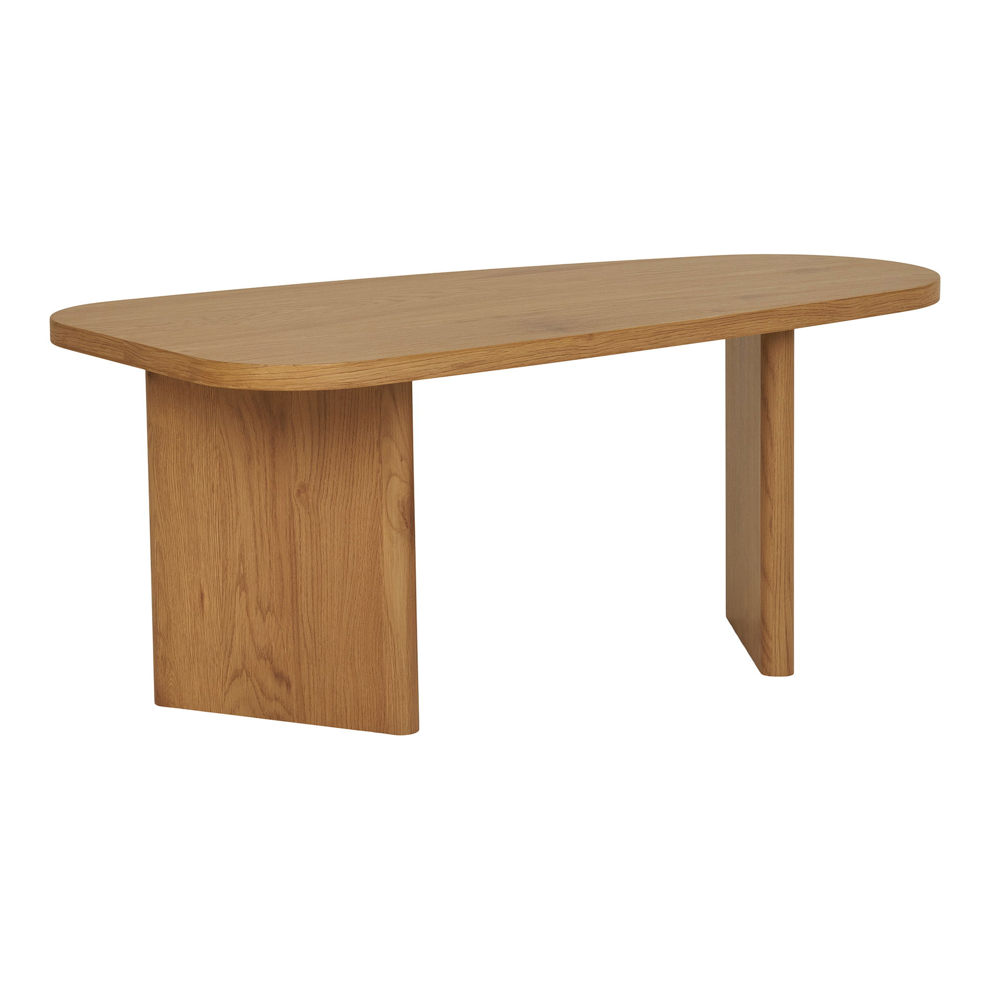 House Nordic Melo Sofabord Trekantet Natur Decorpapir Og Mdf 50x100