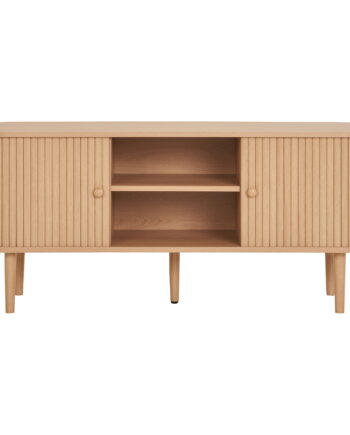 House Nordic Nikko Tv-bænk       Skydelåger Og   Hylde Natur Fyrretræ  113x40