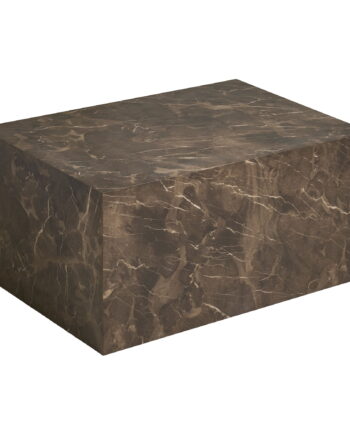 House Nordic Prague Sofabord  Rektangulær Brun Decorpapir Med Marmor Look  80x60