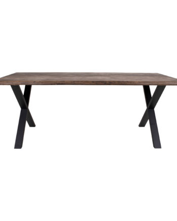 House Nordic Rektangulær Toulon Spisebord Røget Eg Og Metal  200x95