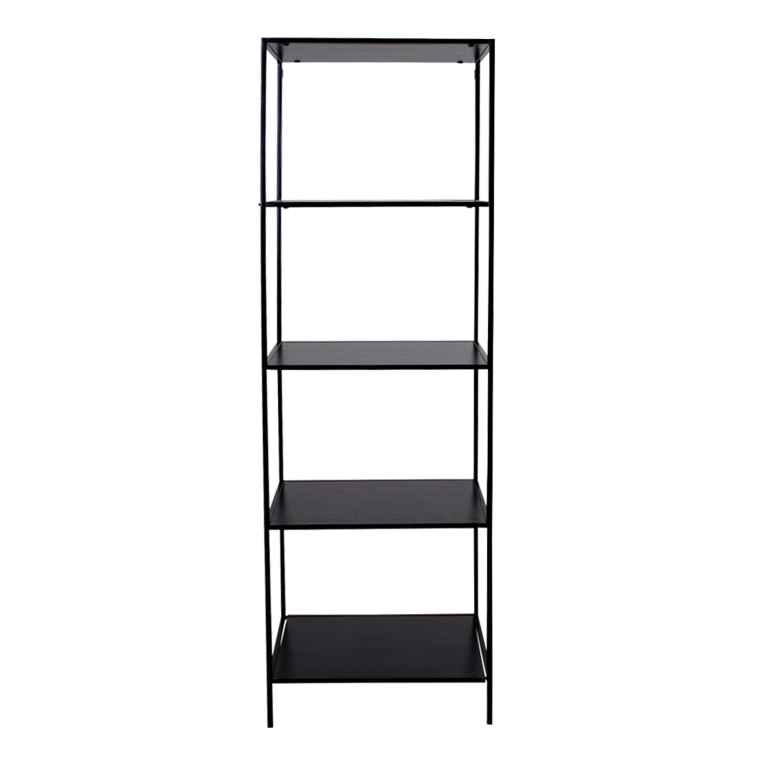 House Nordic Rektangulær Vita Reol Hylder Sort Melamin Og Stål :170cm X36cm 51cm