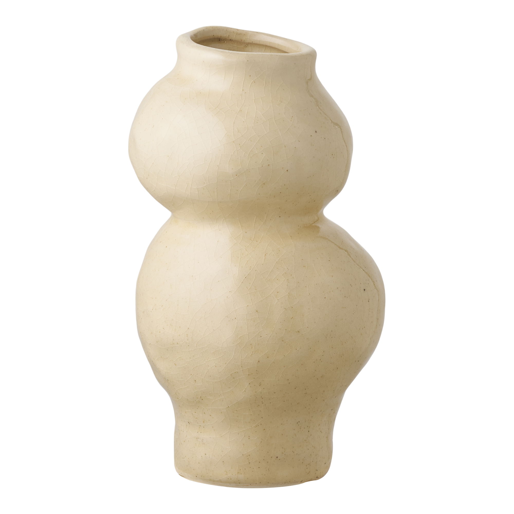 House Nordic Vase Rund Beige Keramik :19