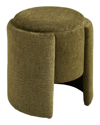 House Nordicâ Walsdorf Puf  Rund Grøn Polyester  ø42
