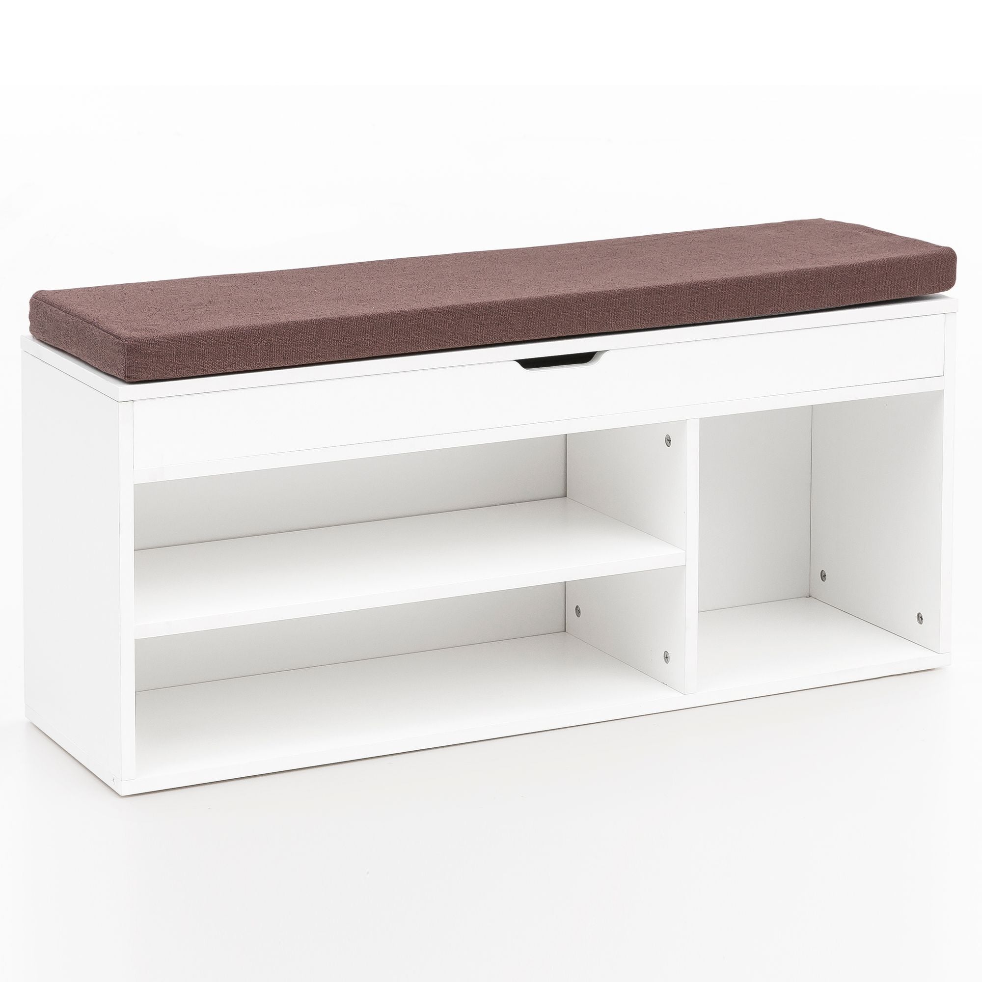Hvid Garderobe Bænk 104   51   32 Cm