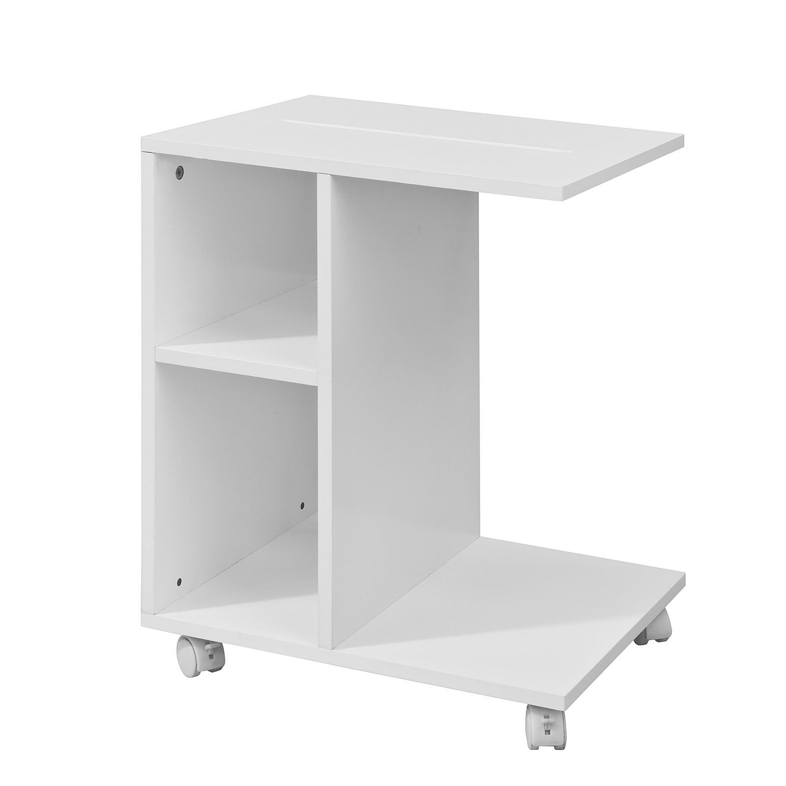Hvidt Sidebord Velegnet Som Laptopbord  35x45x58 Cm