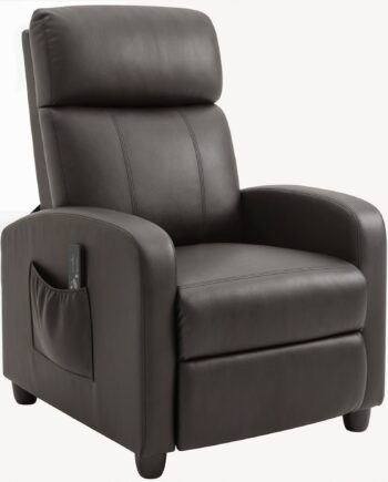 Hvilestol Med Tv-funktion  Vibrationsmassage  Hældefunktion    Massagepunkter  Fjernbetjening  68   88   98 Cm  Brun