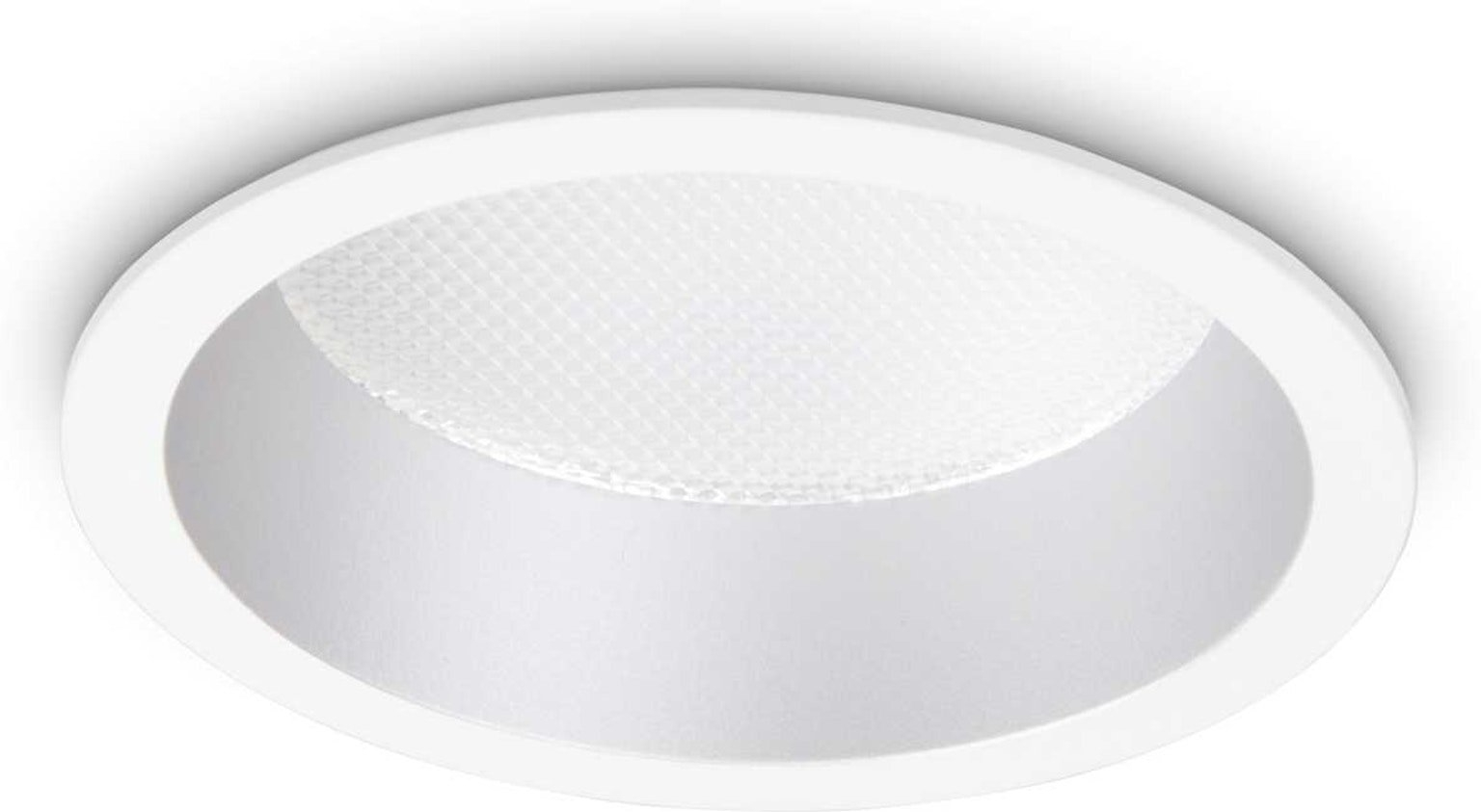 Indbygningsdownlight Ideal Lux Deep ø10   Cm Led 1200 Lm 3000   10   Aluminium