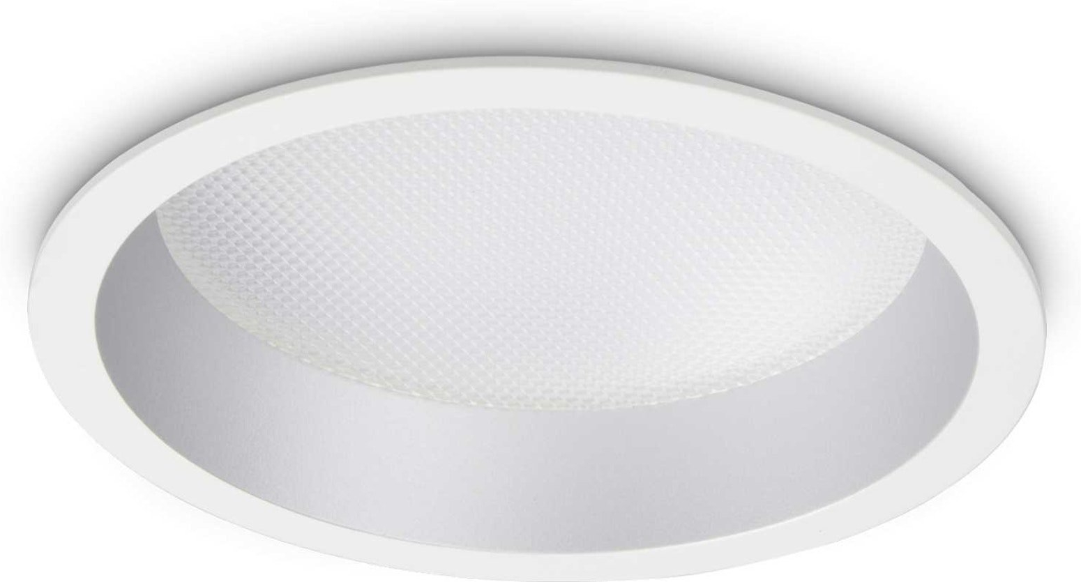 Indbygningslampe Ideal Lux Deep ø15 Cm Led Indbygningsspot 20w 2100 Lm 3000   Aluminium Hvid