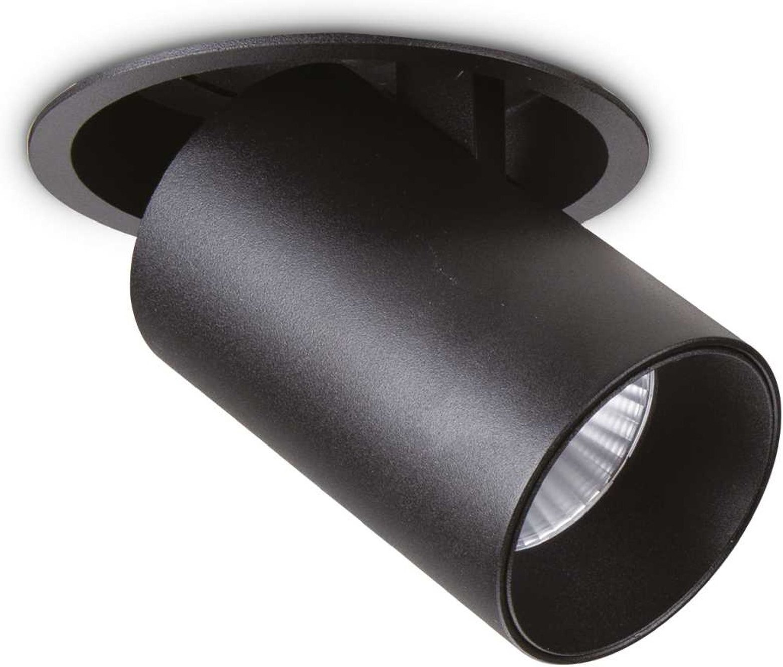 Indbygningslampe Ideal Lux Nova Led-spot Sort 4000k 1000lm ø10x11cm 12w