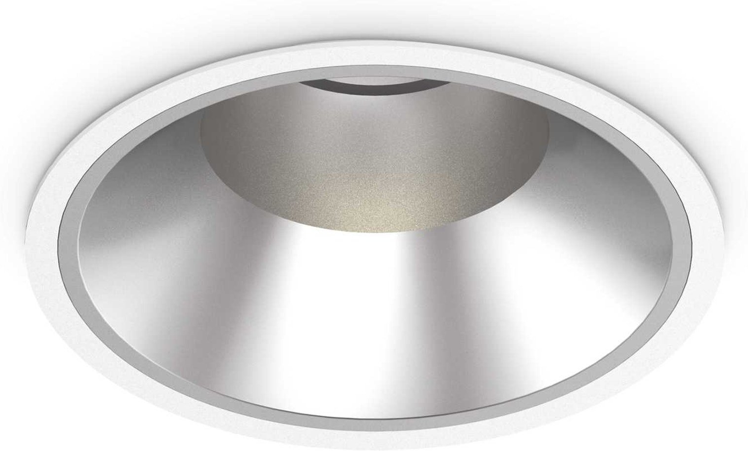 Indbygningslampe Ideal Lux Off Integreret 42w Led 4600 Lm 3000k ø21   Cm H13   Cm Ip54 Ip20 Aluminium Metal Hvid