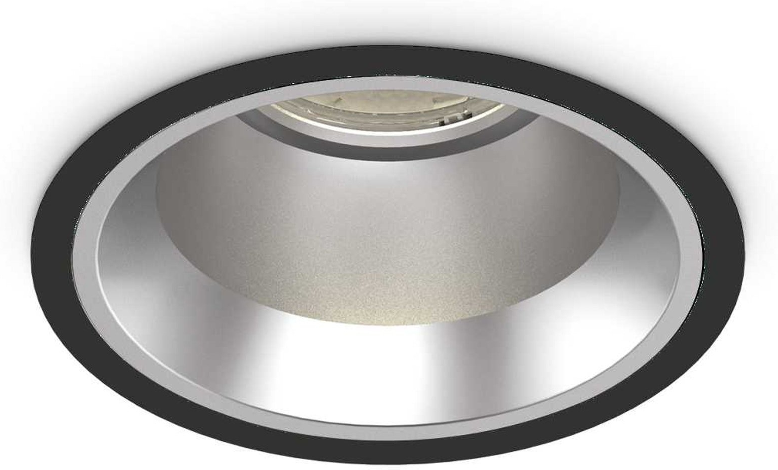 Indbygningslampe Ideal Lux Off Sort Led Downlight 3000   15   1500 Lm ø11 Cm Ip54