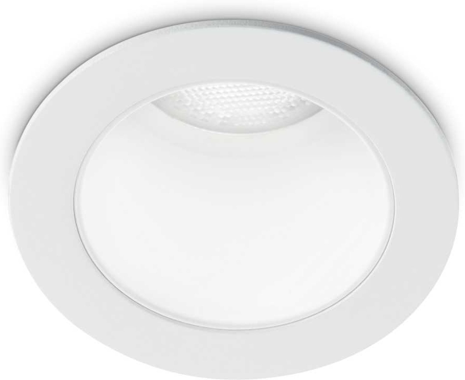 Indbygningslampe Ideal Lux Quark Led 550 Lm 3000   ø4 8ã H6   Cm Hvid Sort